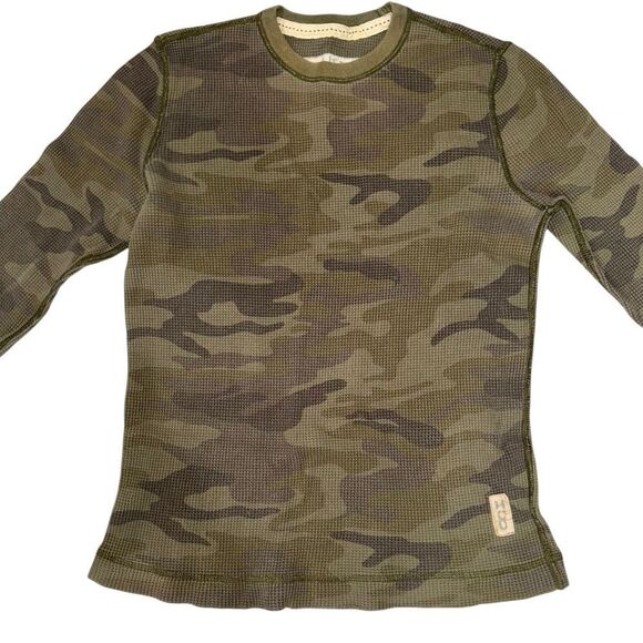 Hollister camouflage Green Long Sleeve Tee Performance Fit 100% Cotton size M - Picture 4 of 8